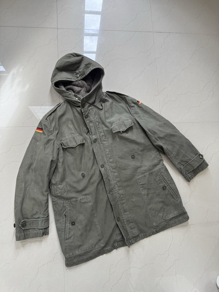 German Army Olive Drab Lined Parka Vtg 70s
