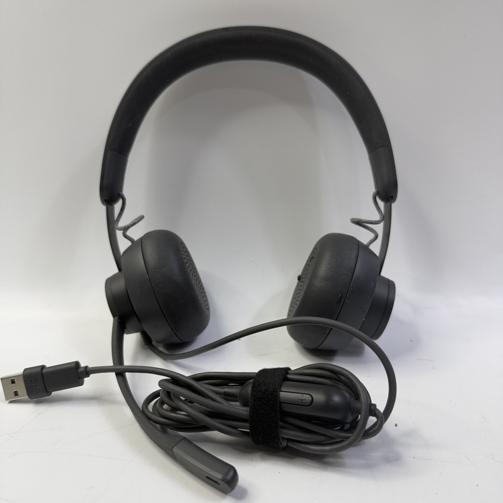 Logitech Zone Black Bluetooth Headband Ear-Pad Wireless Headphones