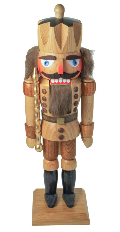 Natural Wood King German Nutcracker