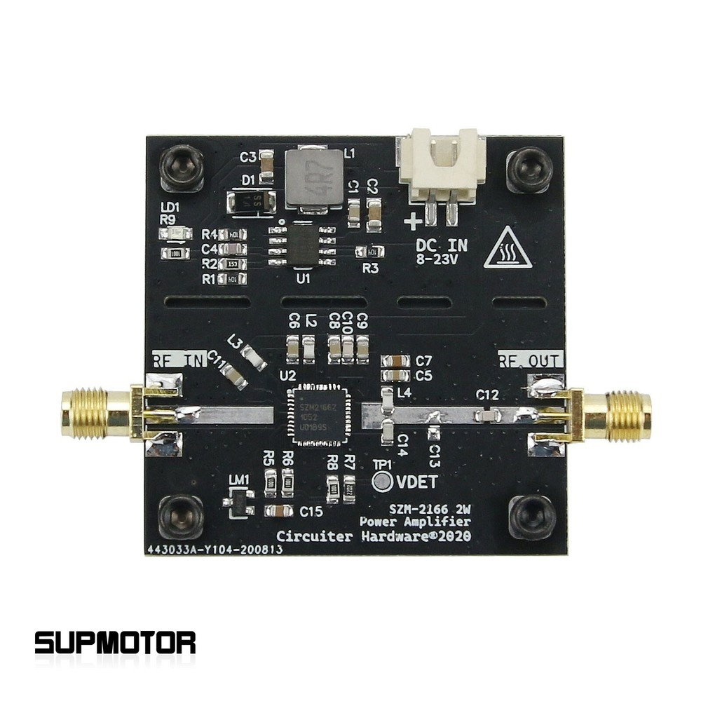 RF Power Amplifier 2.4GHz 33dBm DC Wide Voltage Input for Signal Amplification