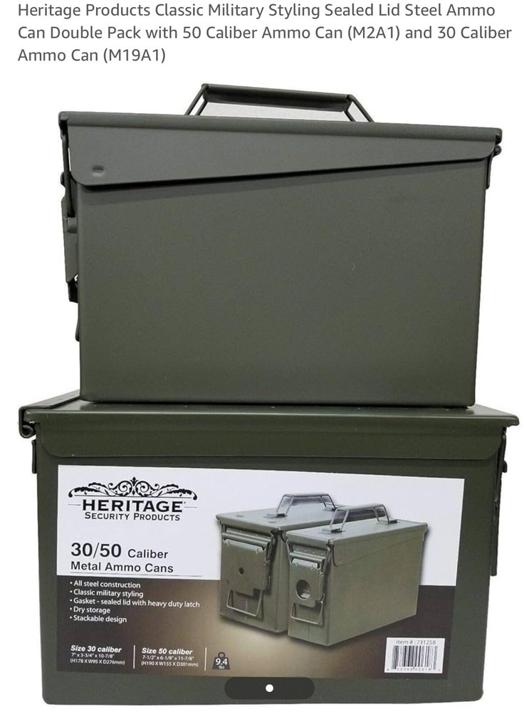 50 and 30 Cal Ammo Can