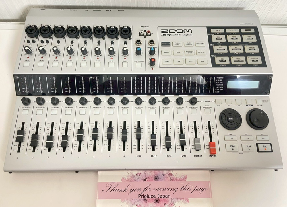 ZOOM HD16 16Track Digital Multitrack Recorder CD Burner Used Working