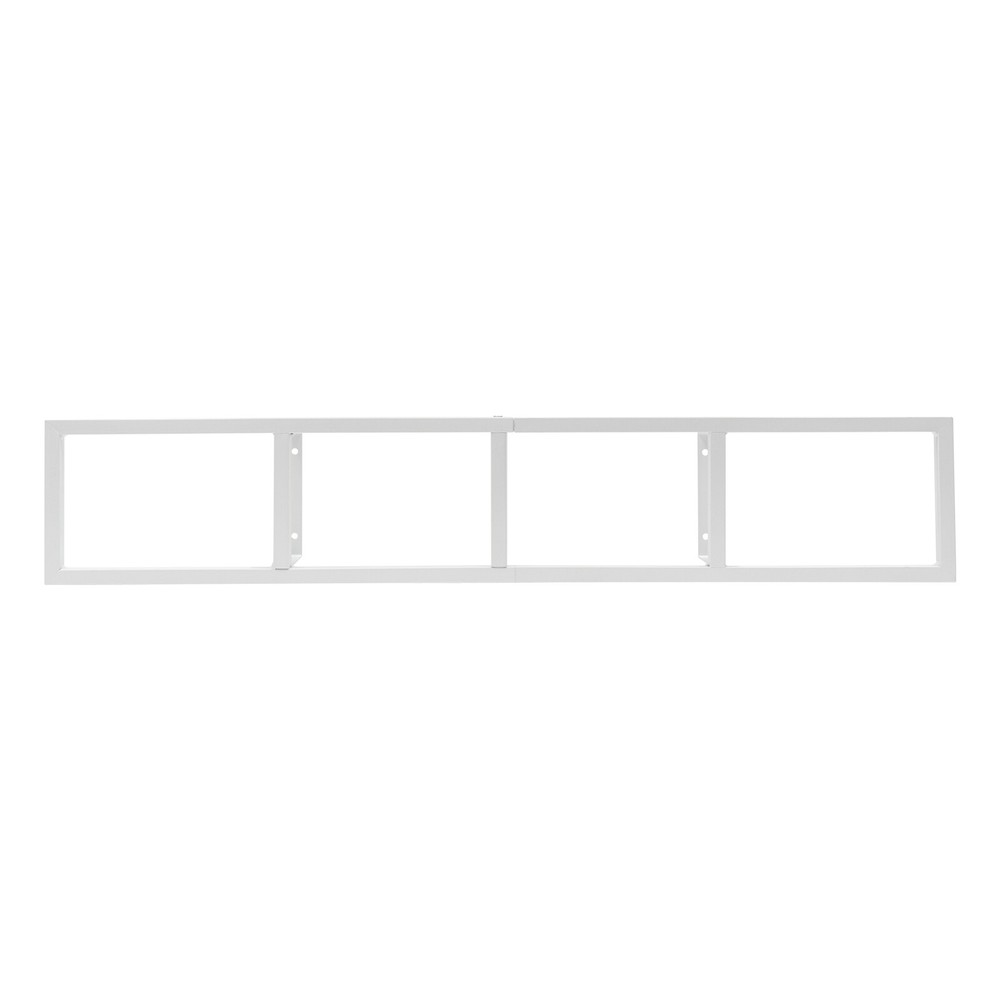 34 In Rectangle Iron Media Storage Rack Cd Dvd Organizer Stand With Storage Box