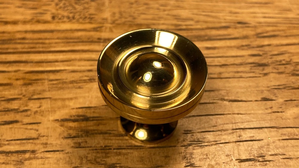 Solid Brass Knob Pull Vintage / Antique Furniture Replacement Hardware