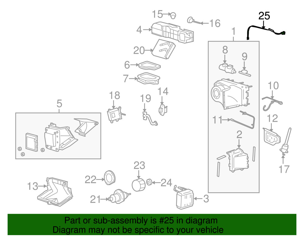2009-2025 Ford E Series Vacuum Harness - HVAC