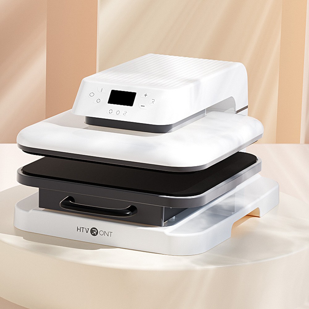 HTVRONT Heat Press Machine Bundle Digital Transfer T-Shirt Sublimation Automatic