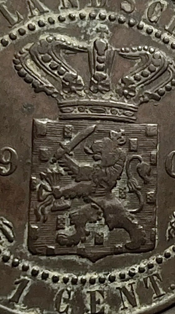 NETHERLANDS INDIES 1907 1 CENT KM307
