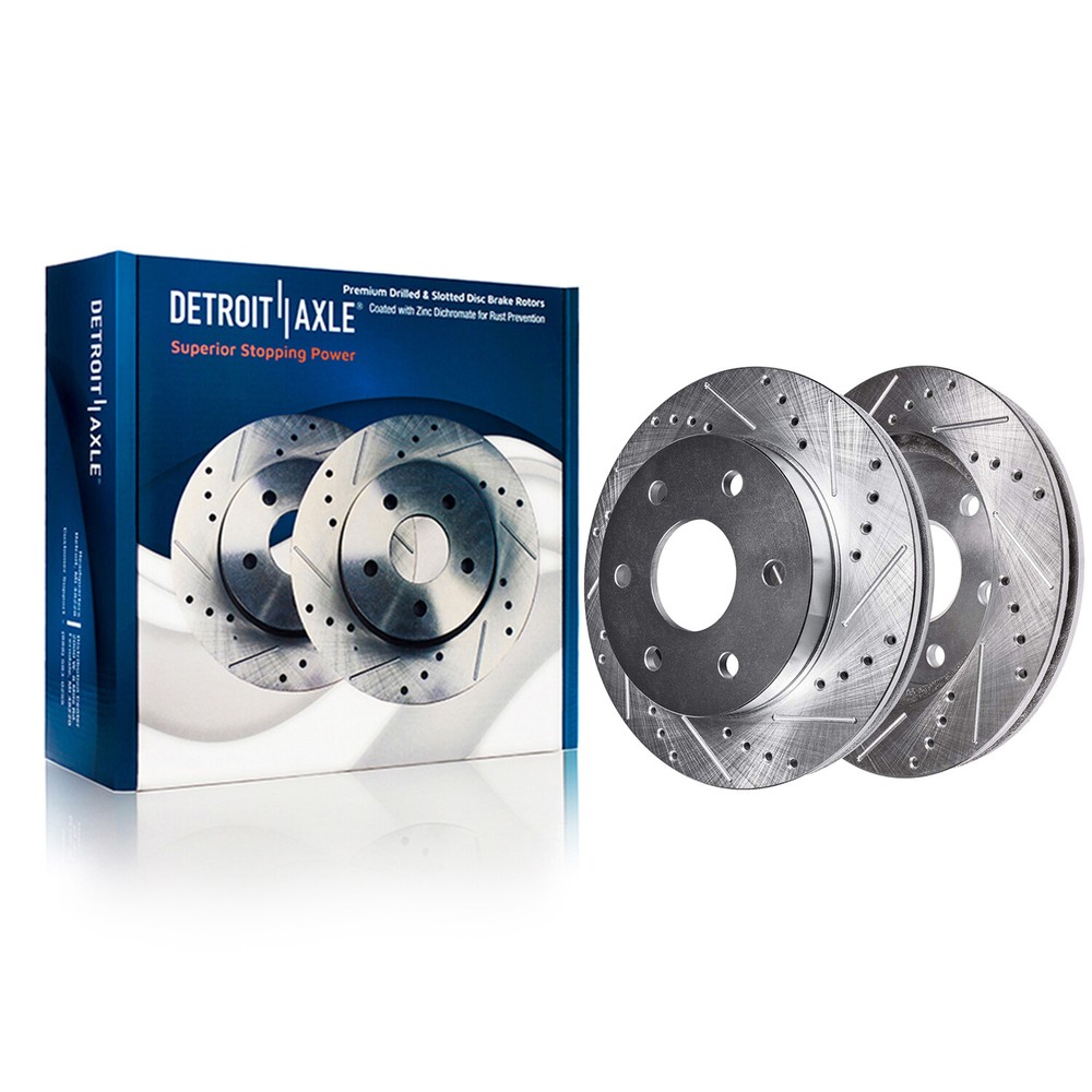 Front DRILLED Rotors + Ceramic Pads for 2006 2007 2008 2009 Terraza Uplander