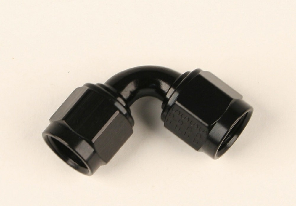 4an Female 90 Degree Coupler Fitting Black