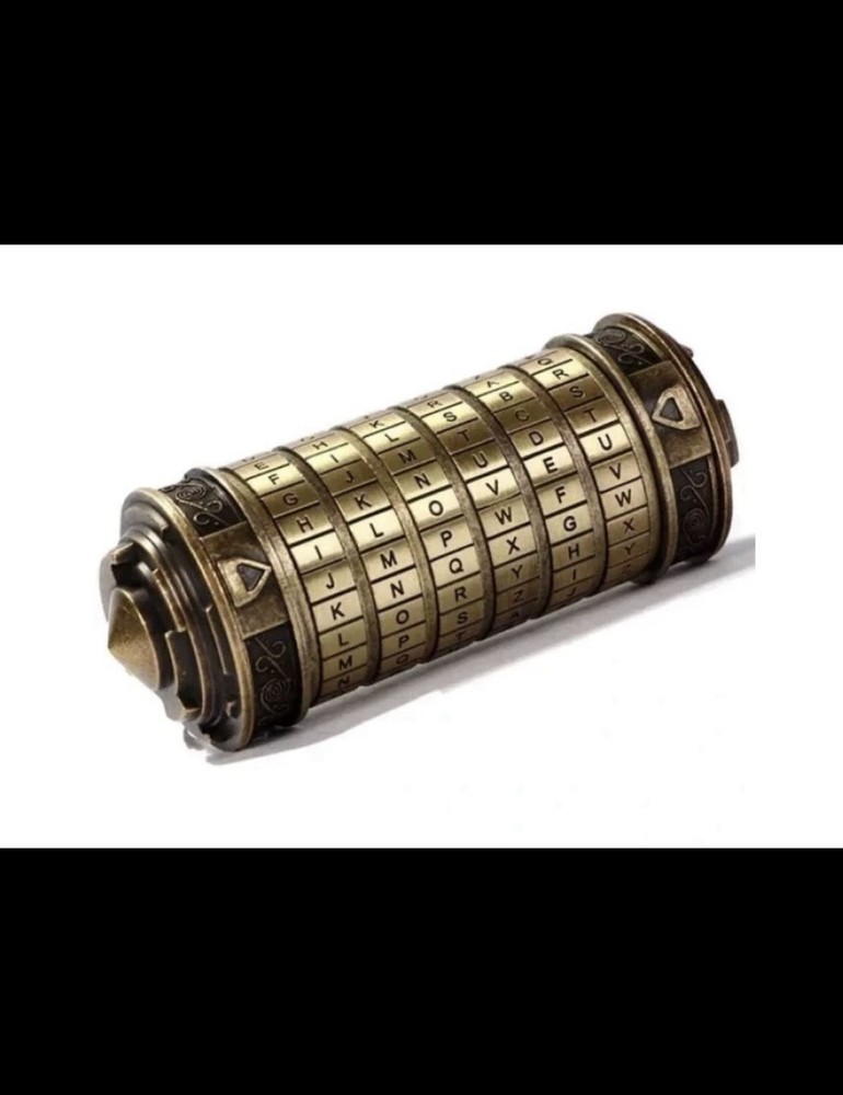 Da Vinci Code Cryptex Metal Decoder Box 1 , Secret Storage