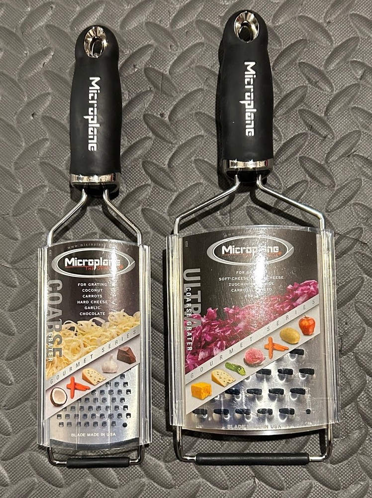 2 Microplane Graters - Coarse and Ultra Coarse