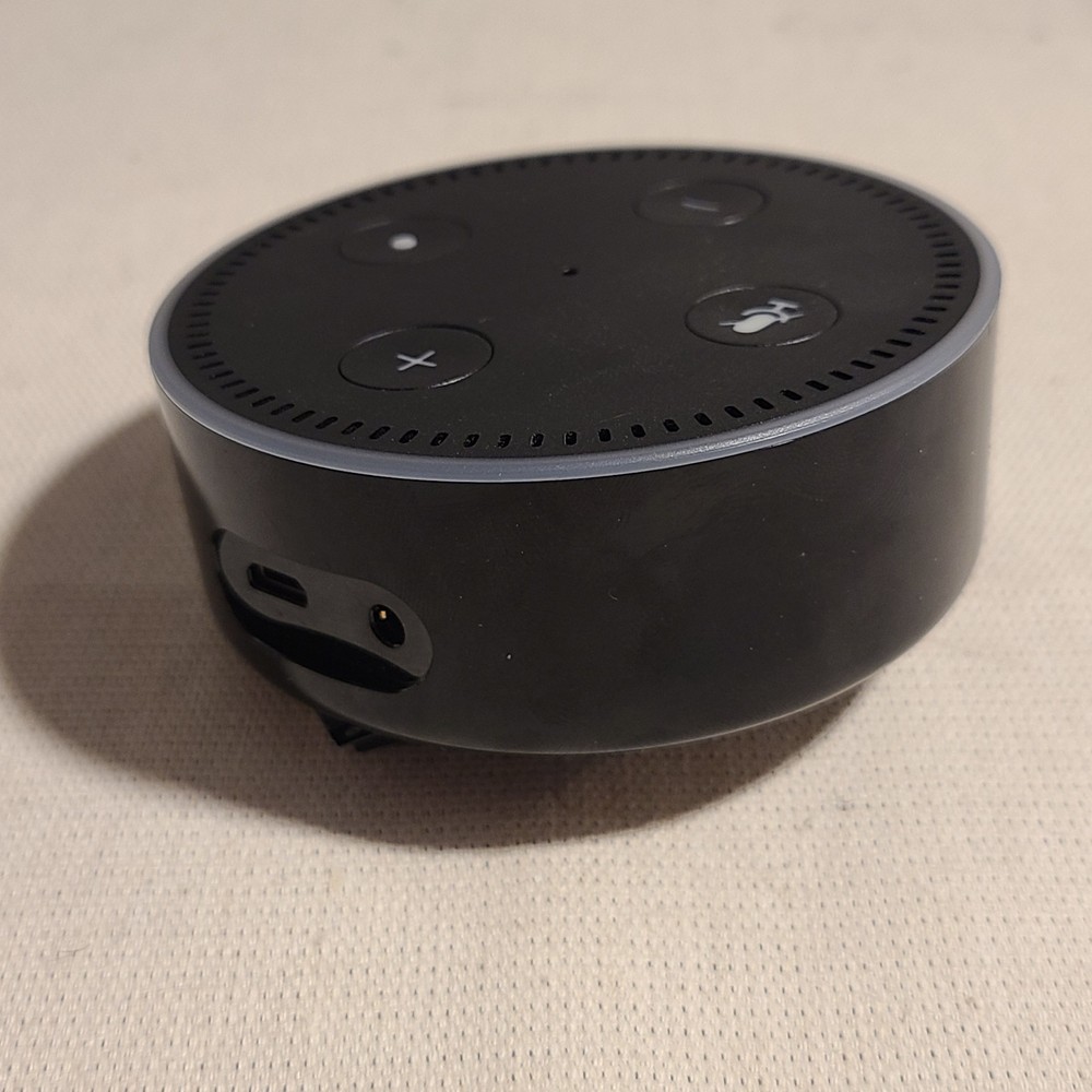 Amazon RS03QR, Amazon Echo Dot 2nd Gen Smart Speaker 1/8" Audio Output Micro USB