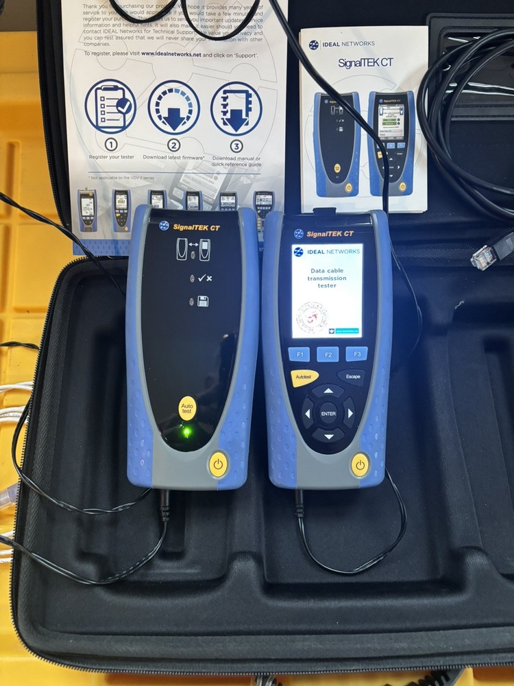 Ideal Networks SignalTEK CT Data Cable Network Tester + ALTENATIVE PSU