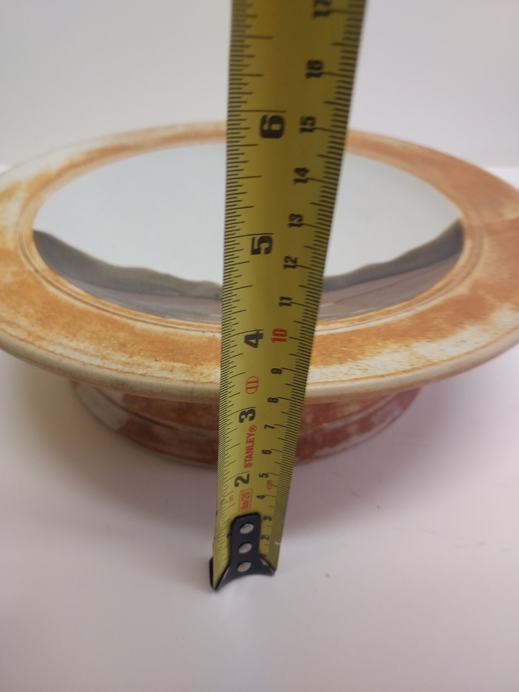 Studio Pottery Rob Wiedmaier Cake Plate Landscape