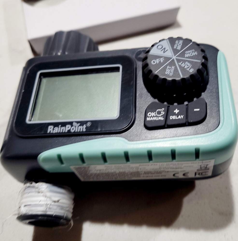 NEW RainPoint Programmable 1 Zone Water Timer Model Number ITV105 OPEN BOX