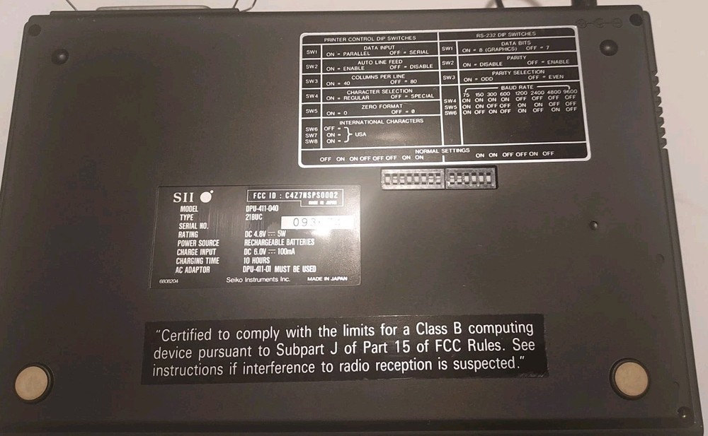 TTC PR-40A PORTABLE THERMAL PRINTER