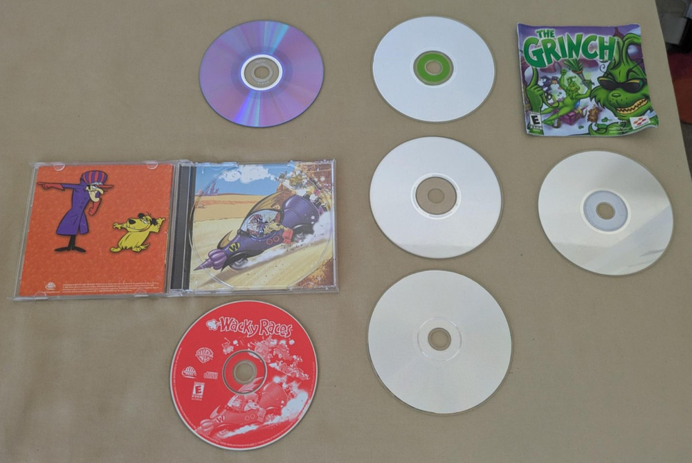 Lot of Vintage Computer PC Games & Educational Software plus case