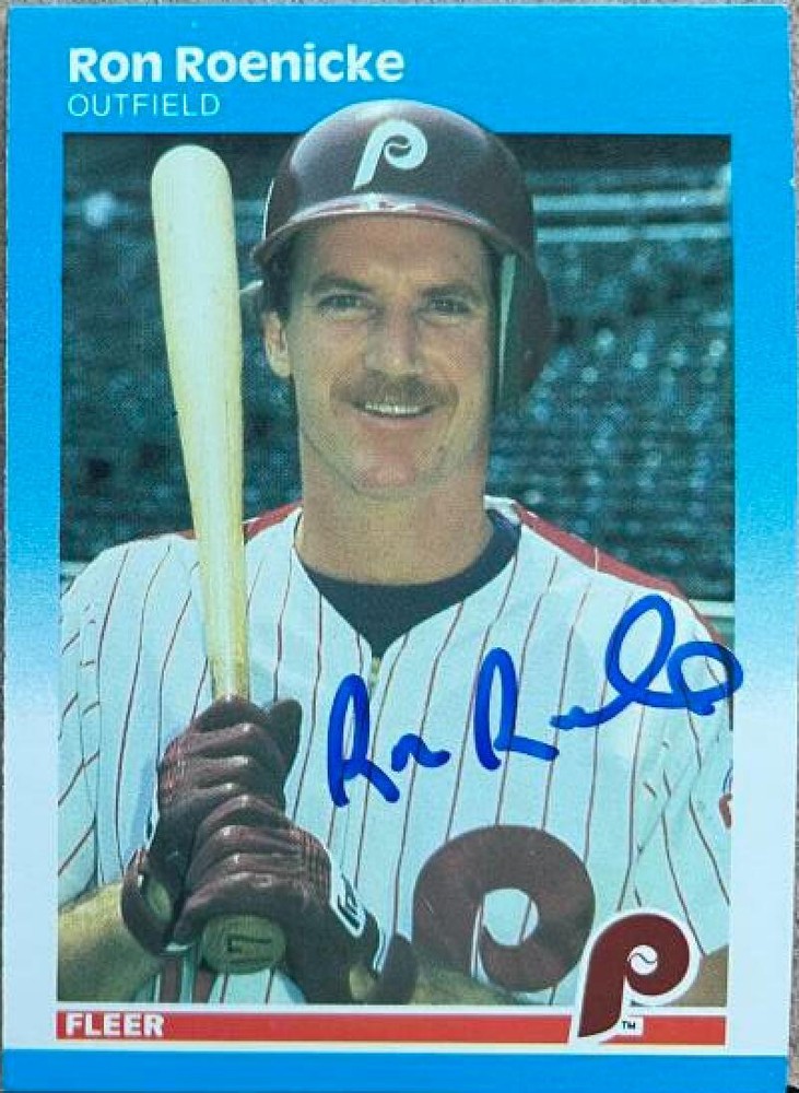 Ron Roenicke Autographed 1987 Fleer #182