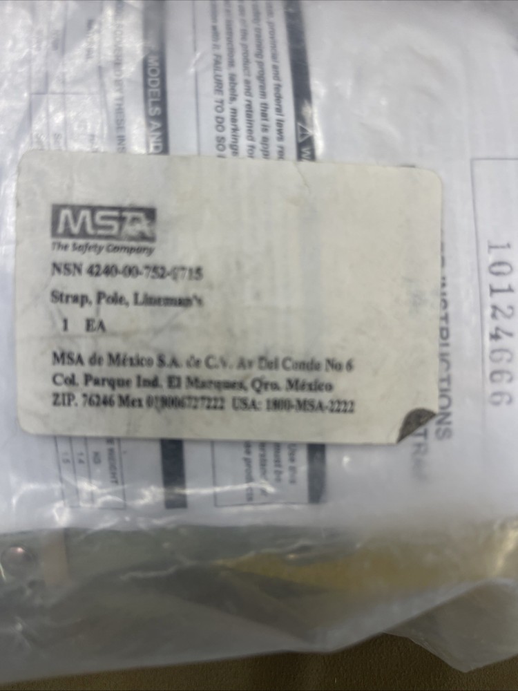MSA STRAP POLE LINEMAN’s Strap