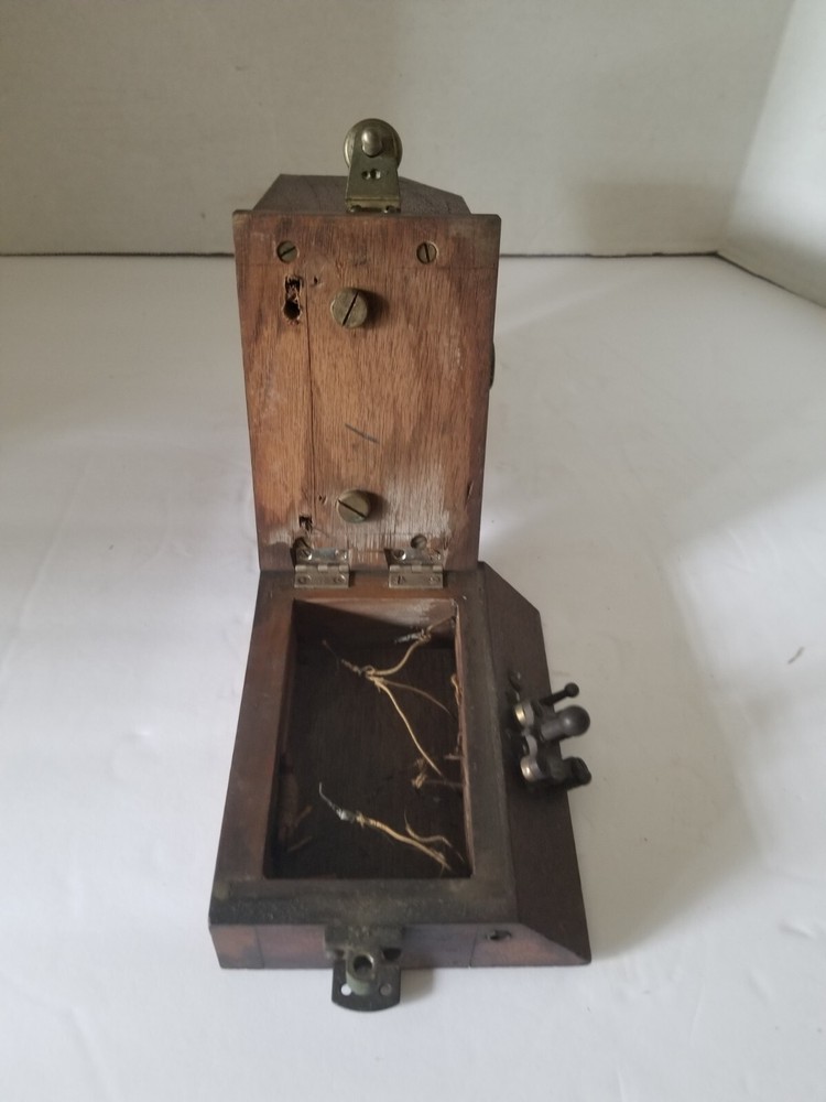 Antique Maker Unknown Galvanometer Telegraph Telephone Meter Steampunk