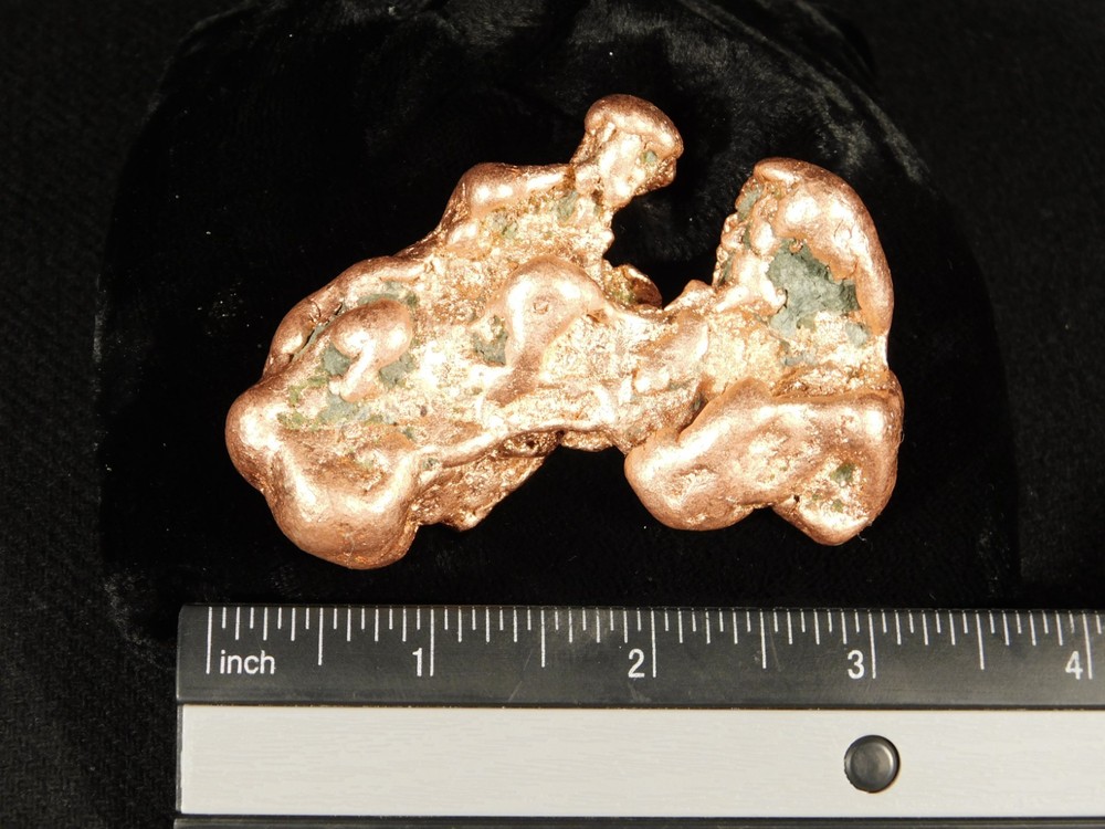 Big! Super Heavy Solid COPPER NUGGET or Native Copper Float Michigan 201gr