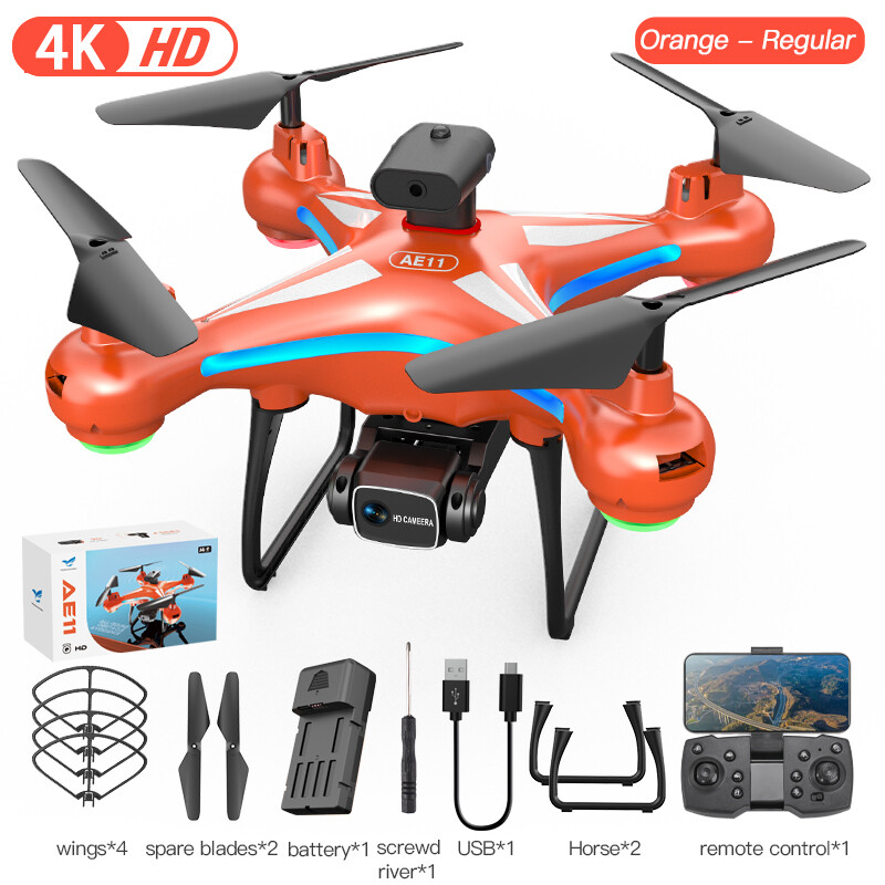 AE11 Drone WIFI FPV Wide Angle 4K HD Dual Camera Obstacle Avoidance Quadcopter