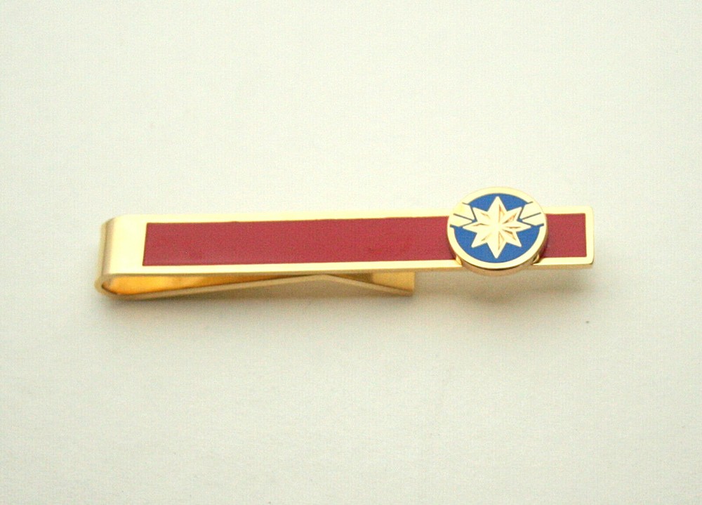 Marvel Comics Classic Captain Marvel Tie Bar Clip New Gift Box