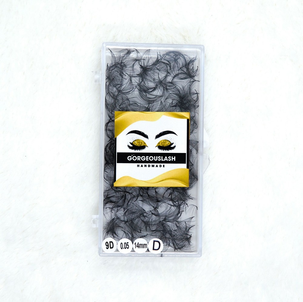 Mega 9D Lashes. 1000 Premade Volume Fans. Eyelash extensions, Handmade!