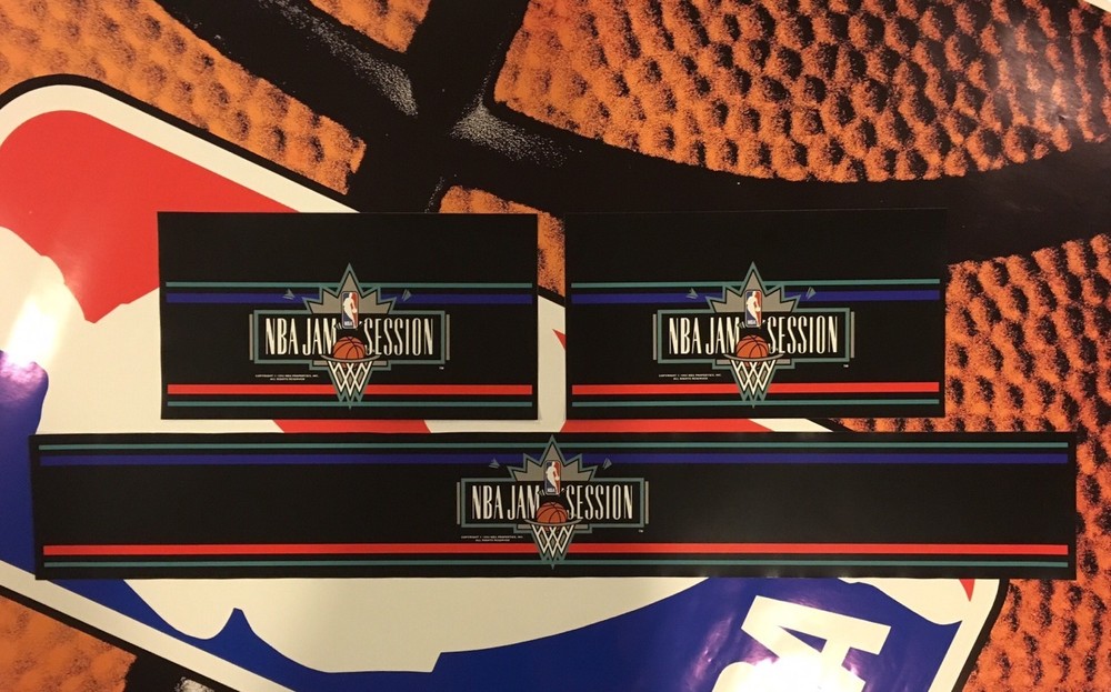 NBA Jam Arcade Control Panel Box Overlay Art Artwork Vinyl Decal CPO Midway