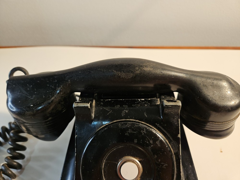 Vintage Phone Stromberg Carlson No Dial Black Bakelite Intercom UNTESTED Parts