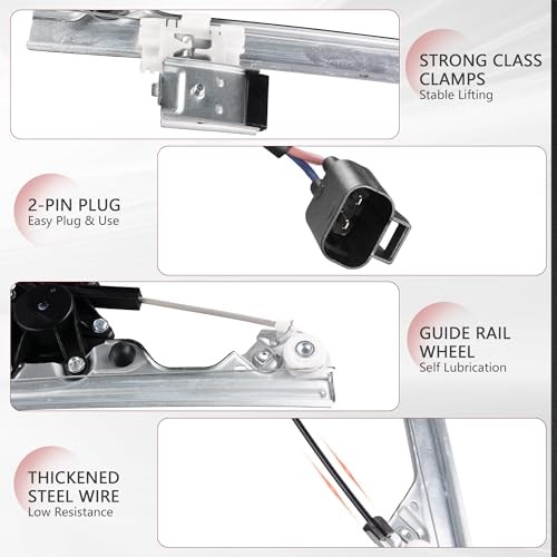 Front Right Passenger Side Power Window Regulator with Motor