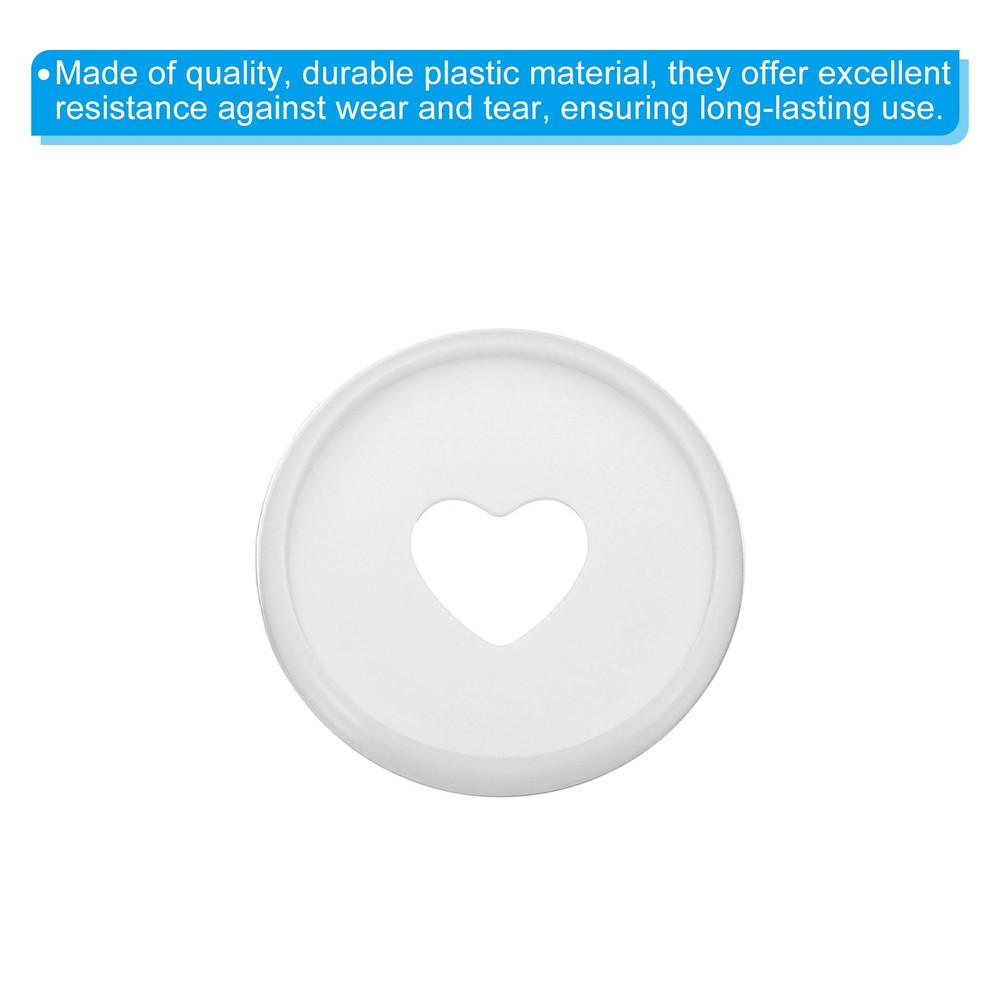 28mm Book Binding Discs 22pcs Discbound Expansion Discs Heart, White