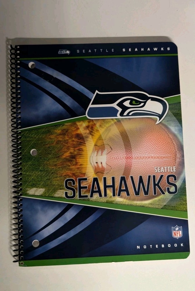 Seattle Seahawks Spiral Notebook 70 Sheets Unused 2008