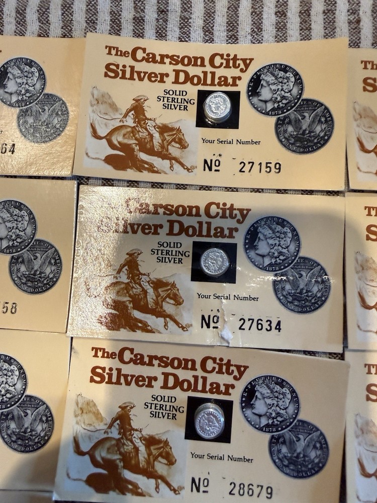 Miniature CC Silver Dollars Sterling Silver 30 Sets