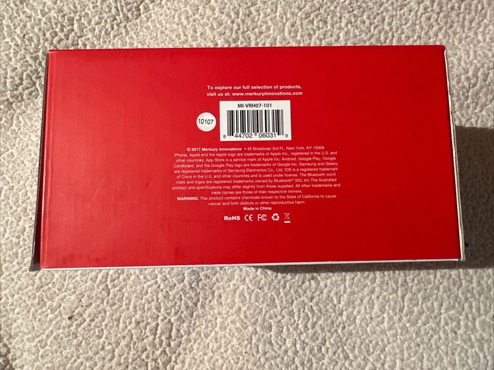 EVO VR Virtual Reality Smartphone VR Headset Starter Kit Bluetooth 360 Degree