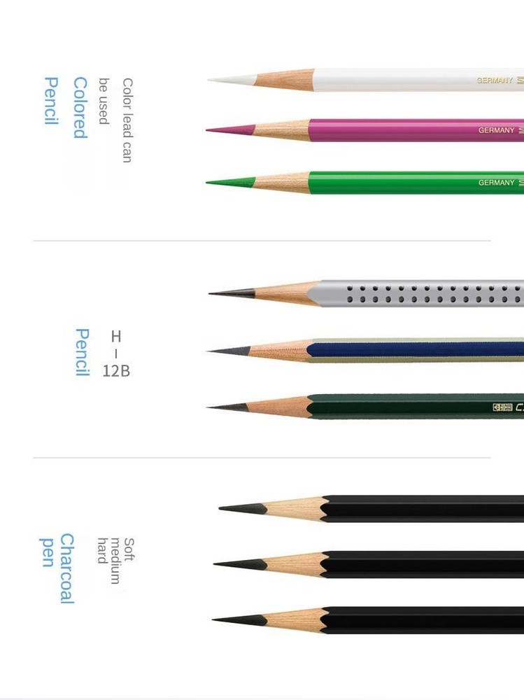 Faber Castell Artists Long Point Pencil Sharpener Manual Adjustable Pointsfor