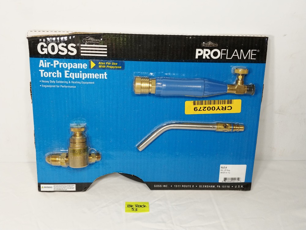 Goss KLP-4 Air-Propane Torch Equipment