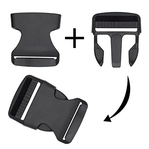 30 PCS Heavy Duty 1.5" Side Release Buckles Clips - Adjustable Quick Release for