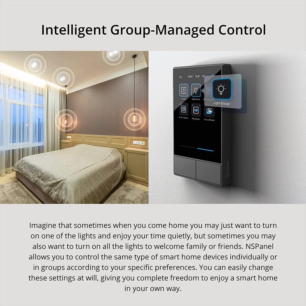 SONOFF NSPanel WiFi Smart Scene Wall Switch Touch Screen Smart Home APP Control