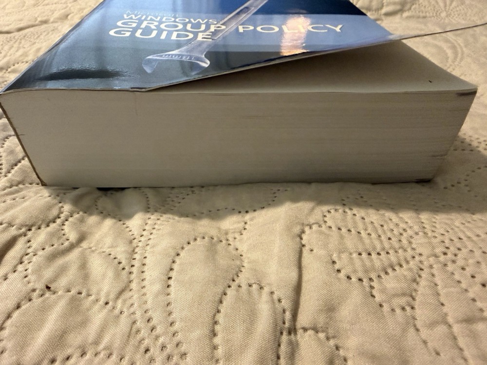 Microsoft® Windows® Group Policy Guide Paperback W/New CD Unopened Never Used