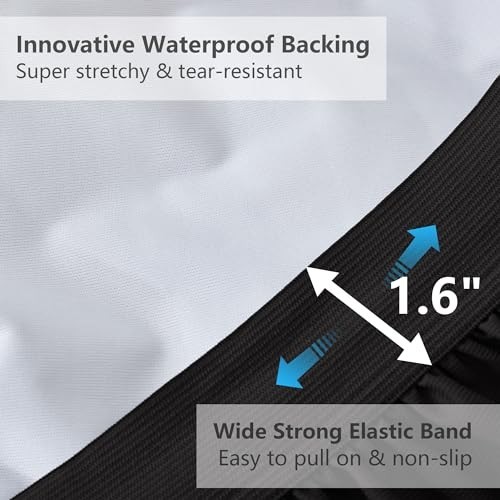 King Size Waterproof Mattress Pad - Cooling, Noiseless, Deep Pocket Protector