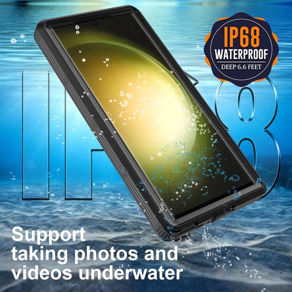 For Galaxy S23 S23+ S23 Ultra Waterproof Case Shockproof Plus Screen Protector
