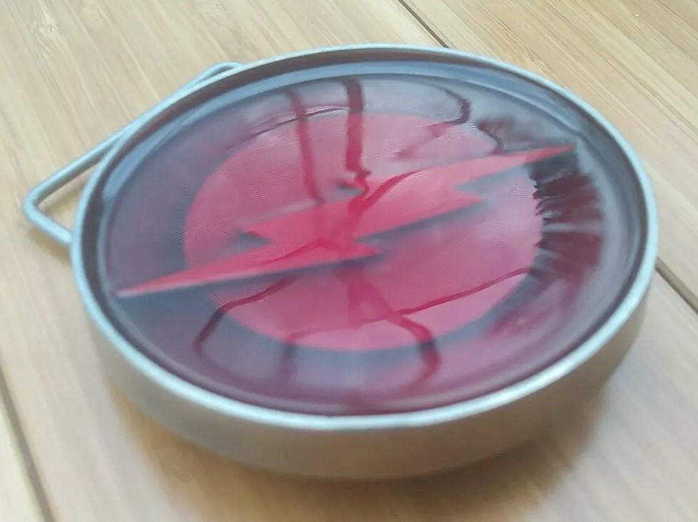 TM & DC Comics The Flash Red 3" Belt Buckle
