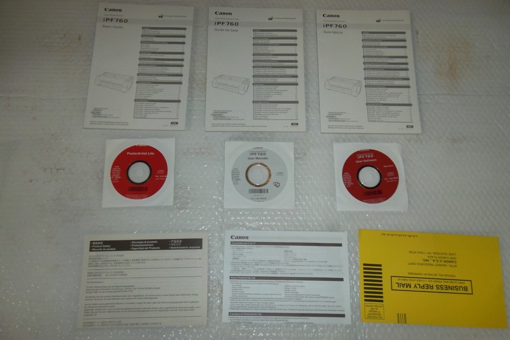 Canon imagePROGRAF iPF760 Plotter 36" Color Inkjet Large Format Printer w/inks