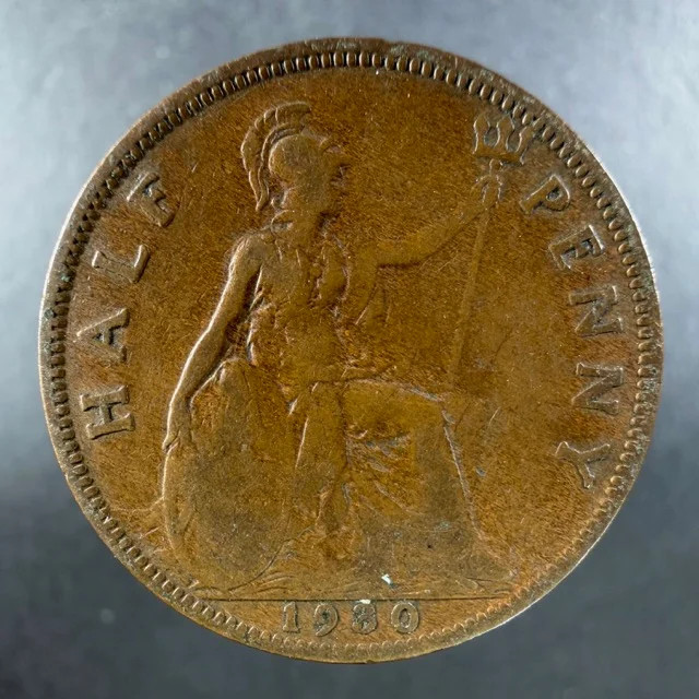 1930 Great Britain Half Penny Lightly Circulated