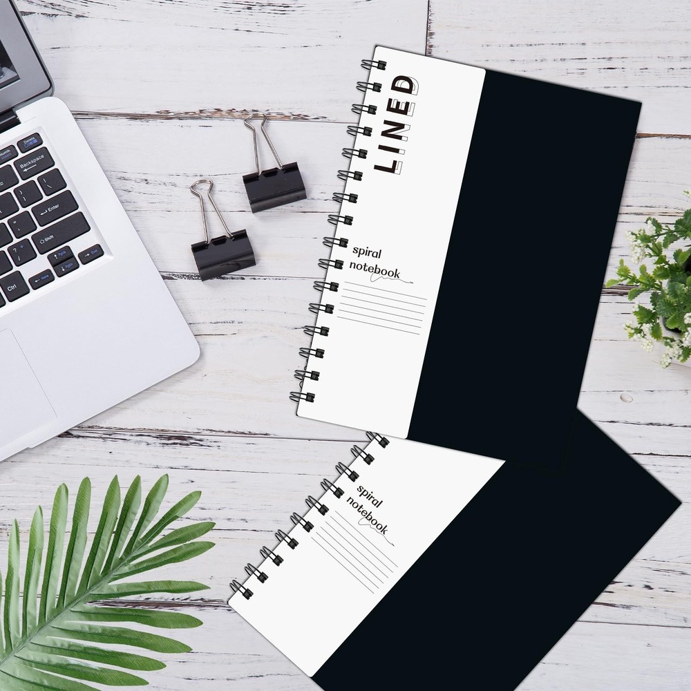 Lined Notebook Spiral Notebook 8.5" x 5.7"-4 Pack A5 Lined Notebook 7mm Colle...