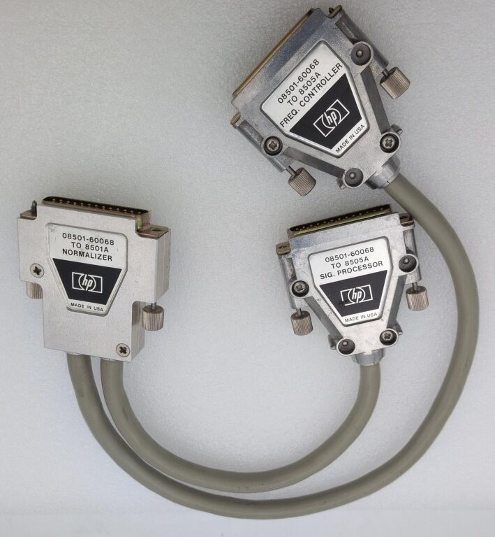 HP 08501-60068 INTERCONNECT CABLE NORMALIZER, SIG. PROCESSOR, FRQ. CONTROLLER