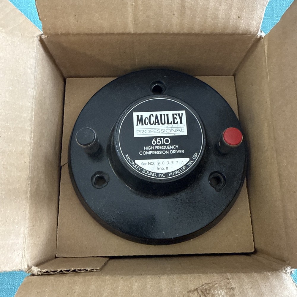 McCauley Sound 6510 Ohm Diaphragm in Mint Condition.