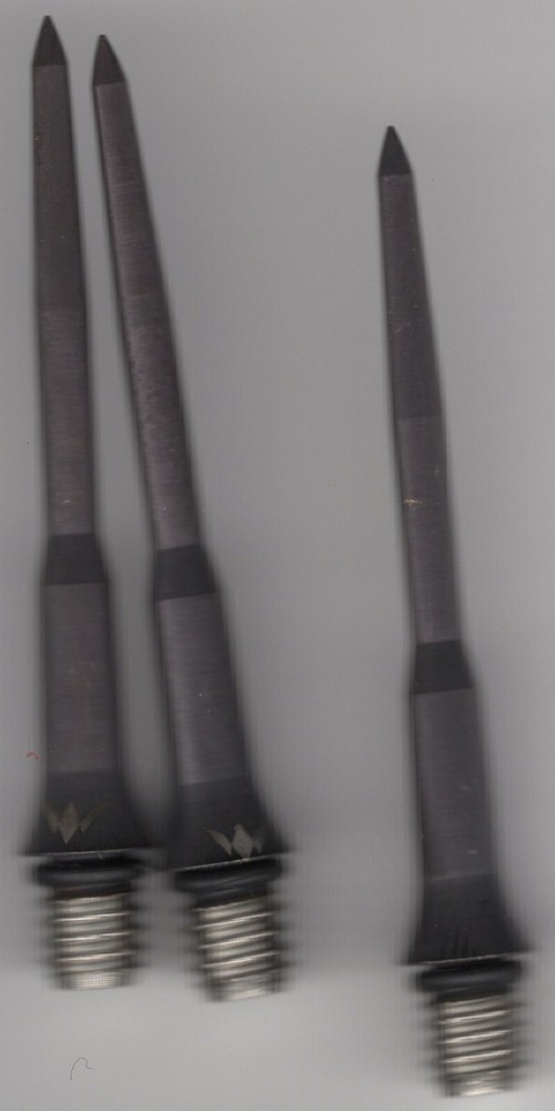 MISSION BLACK TITANIUM Smooth 34mm 2ba Conversion Dart Points: 3 per order
