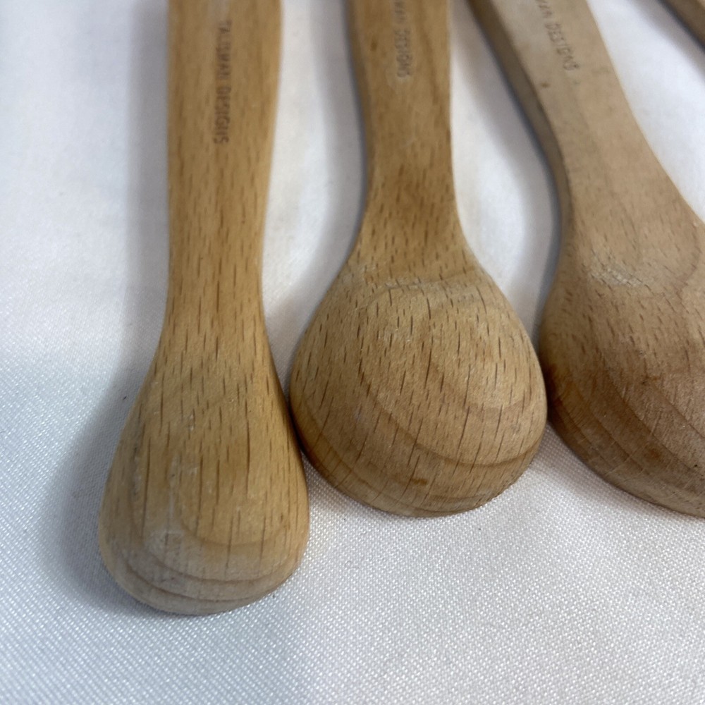 Talisman Designs 4pc Beechwood Measuring Spoon Set - Nature Design